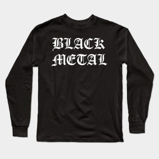 Black Metal label Long Sleeve T-Shirt